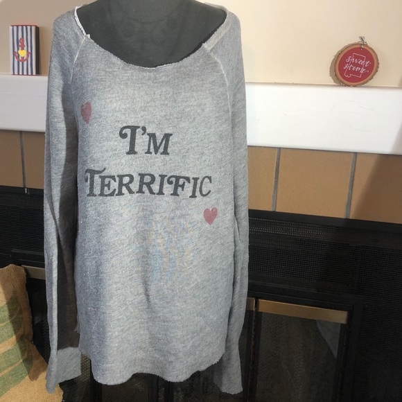 Wildfox Tops - Wildfox I’m Terrific Sweatshirt Small